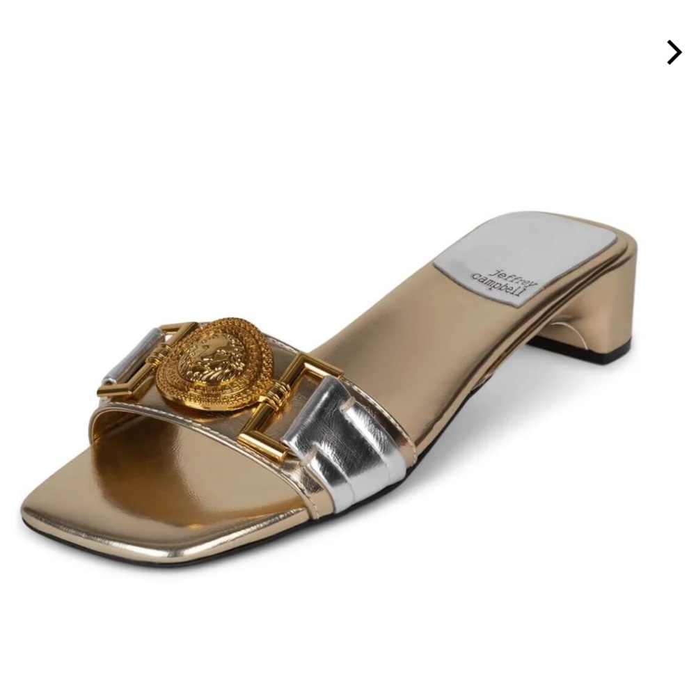 Jeffrey Campbell gold silver shoes size 11 NEW